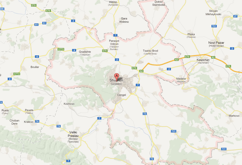 map of Shumen