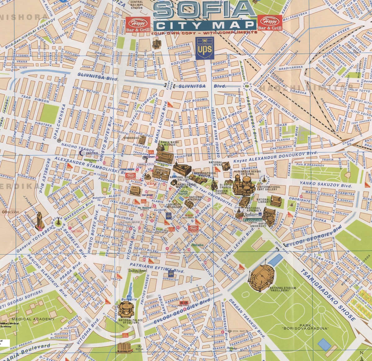 Sofia City Map