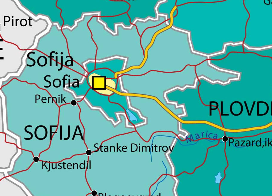 sofia province map