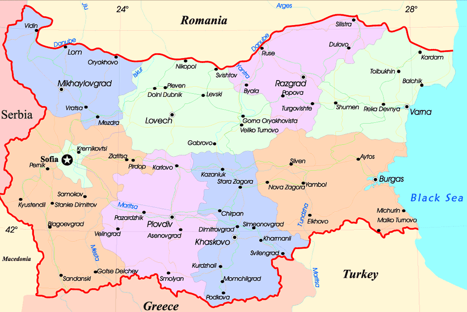 Stara bulgaria map