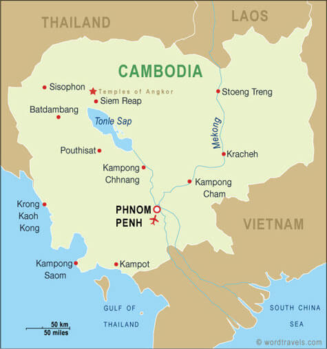 cambodia map