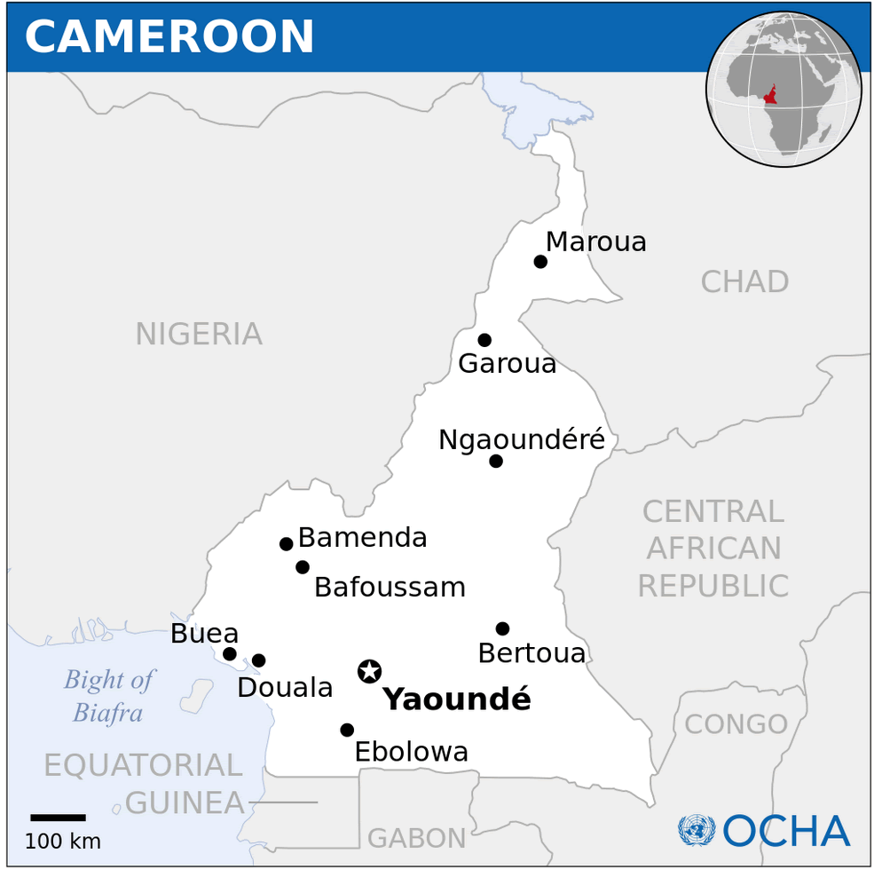 cameroon location map