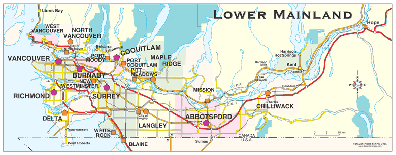 Abbotsford Map