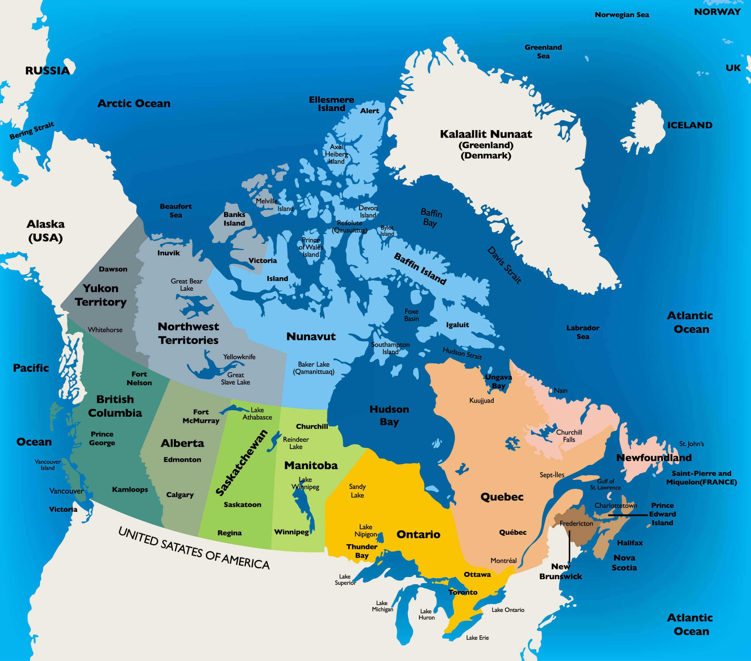 Where Is Located Canada In The World 