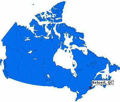 Beloeil map canada