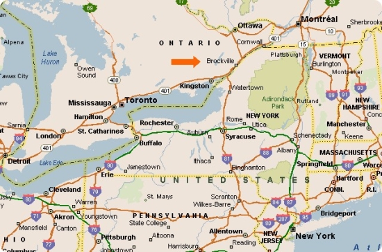 Brockville regions map
