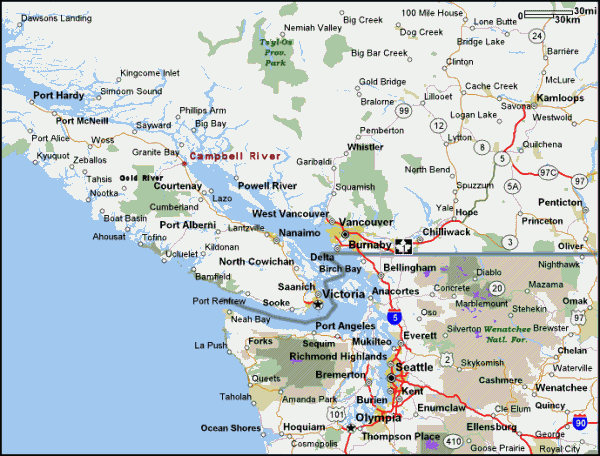Campbell River map