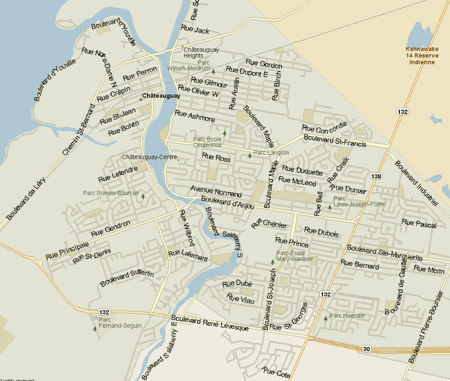 Chateauguay map