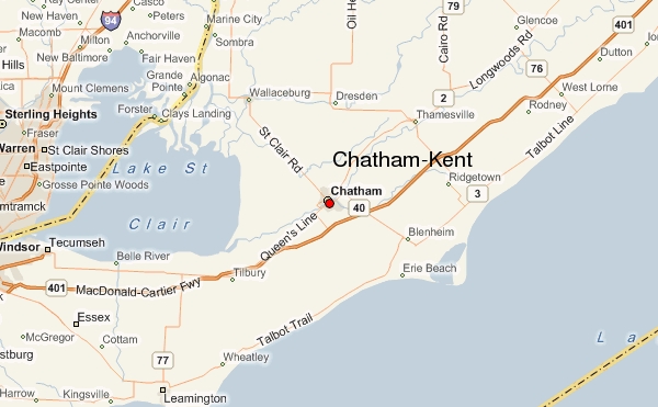 Chatham province map