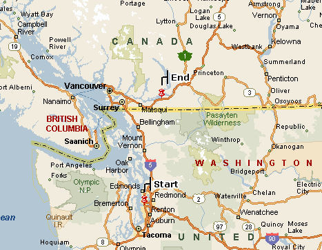 Chilliwack map seattle