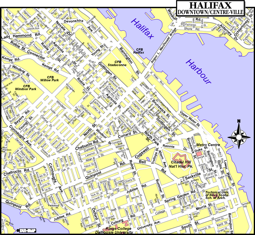 Halifax Local Area Map