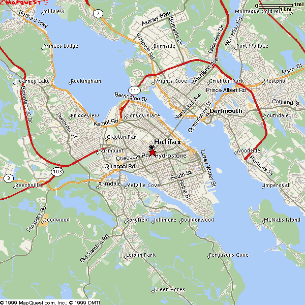 Halifax area map