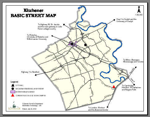 Kitchener map