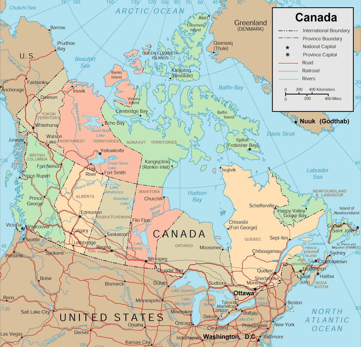 Map of Canada