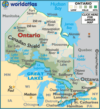 Ottawa ontario map