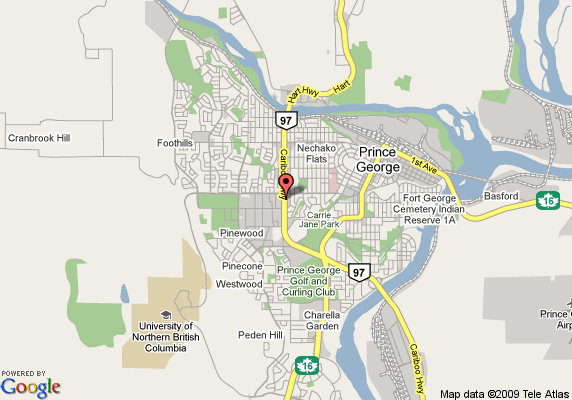 Prince George map