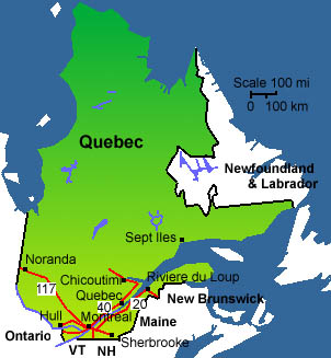Quebec Map