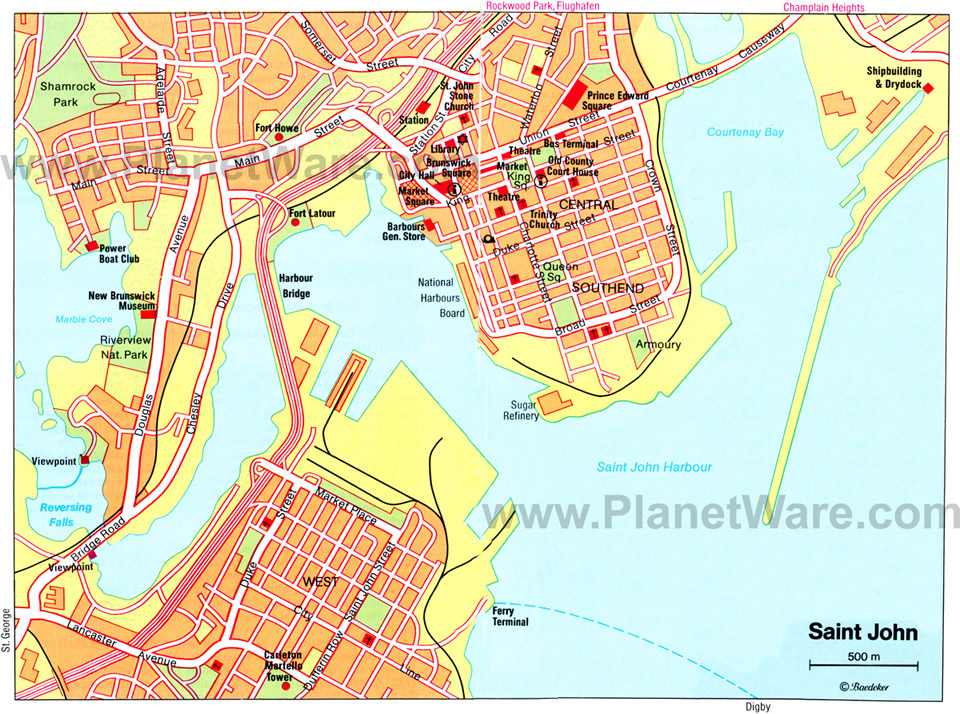 Saint John Map - Canada