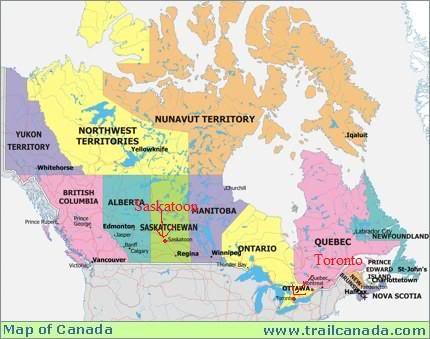 map canada Saskatoon