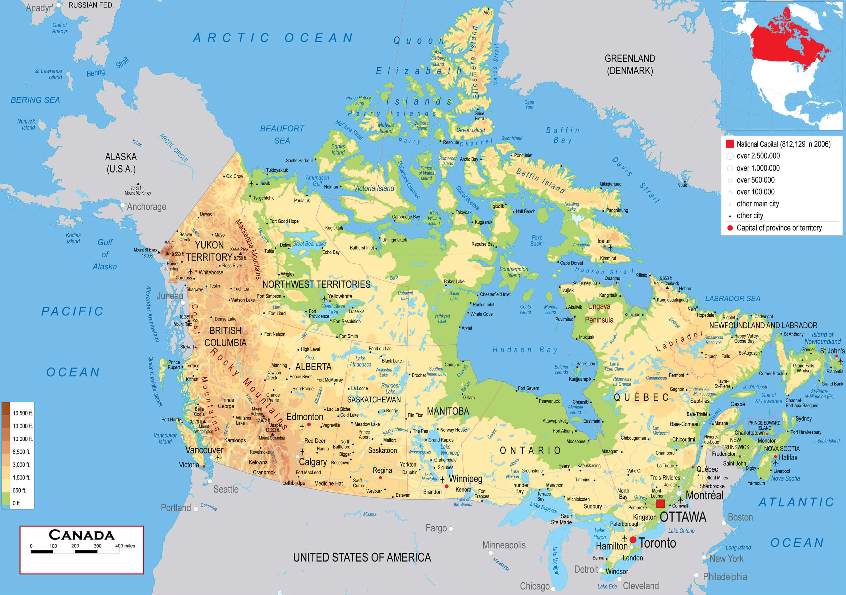 Canada Google Map