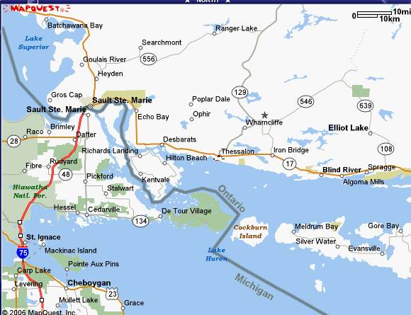 Sault Ste. Marie map