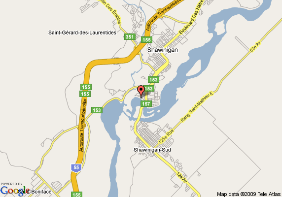 Shawinigan map