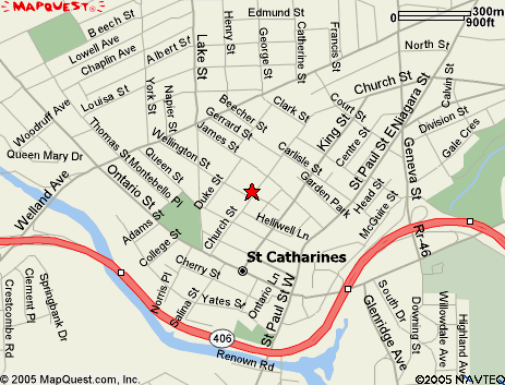 St. Catharines map