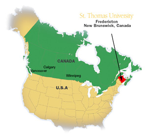 St. Thomas map canada