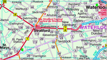 map stratford