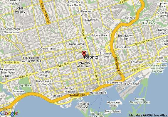 Directions To Toronto Ontario Toronto Map