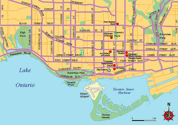 street map of toronto Toronto Map street map of toronto