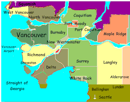 greater vancouver map