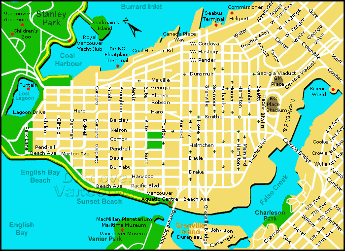Vancouver map