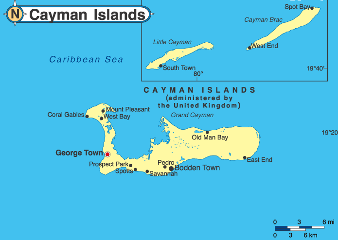 Cayman Islands Map