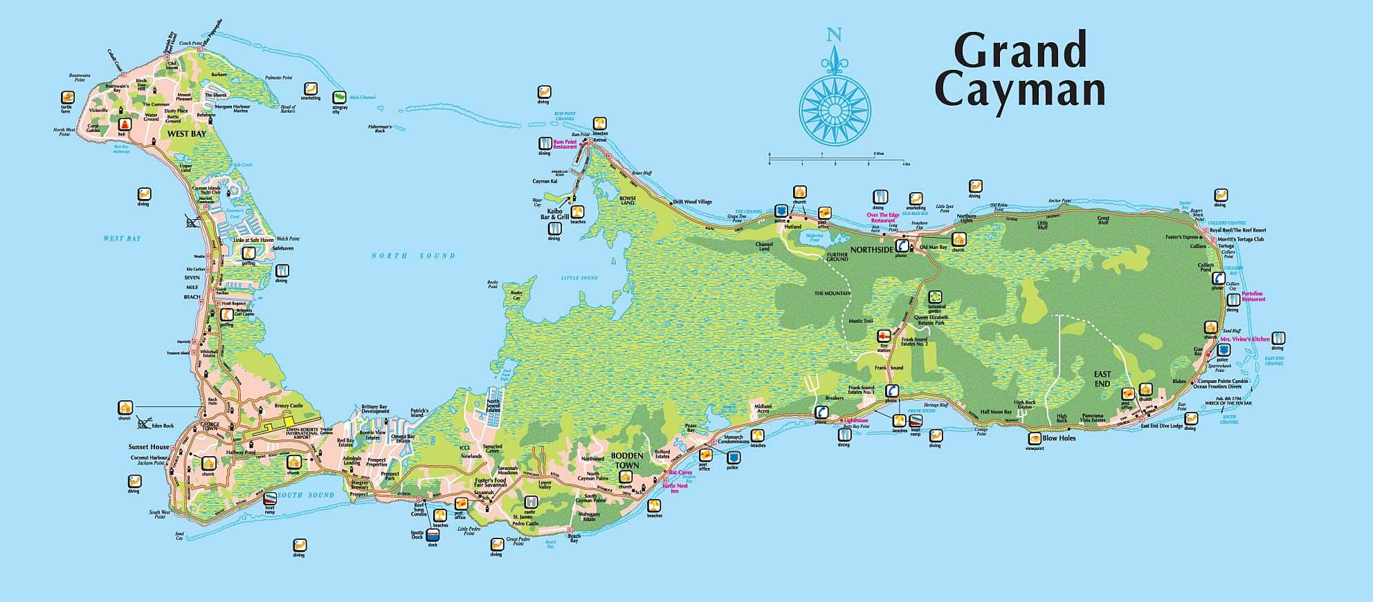 Cayman Islands Map