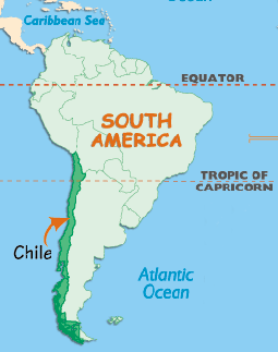 Chile Map South America