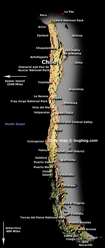 Chile Satellite Map