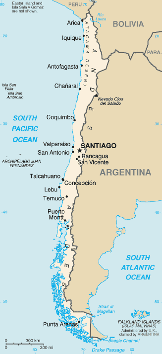 Chile Scale Map 2005