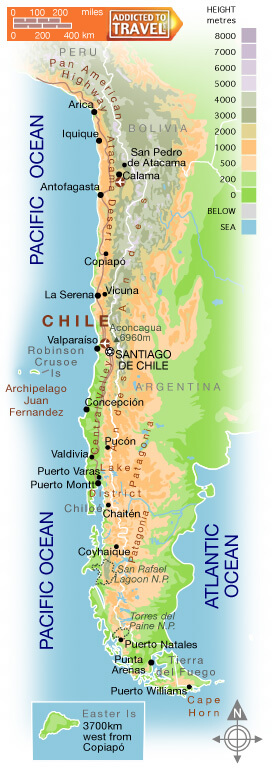 Chile Travel Map