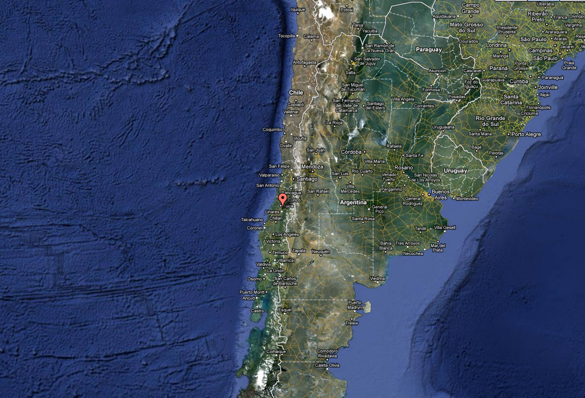 Satellite Image of Chile