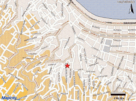 Valparaiso city map