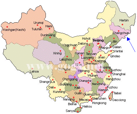 changchu china map