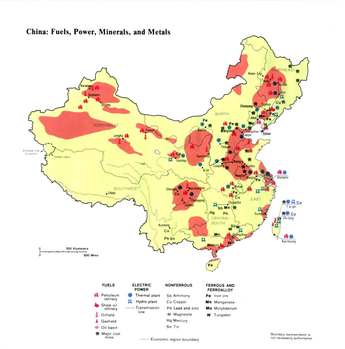 china fuels map