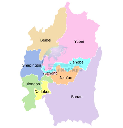 chongqing district map