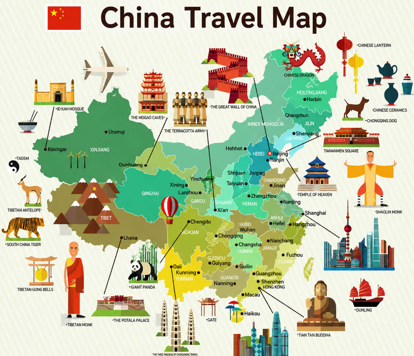 China travel map