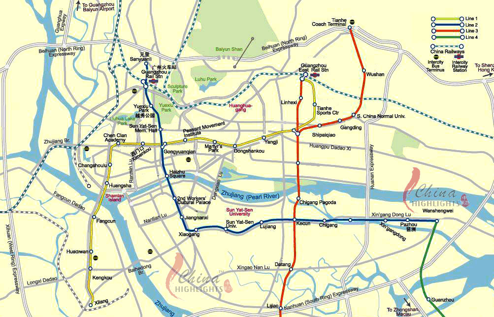 guangzhou metro map