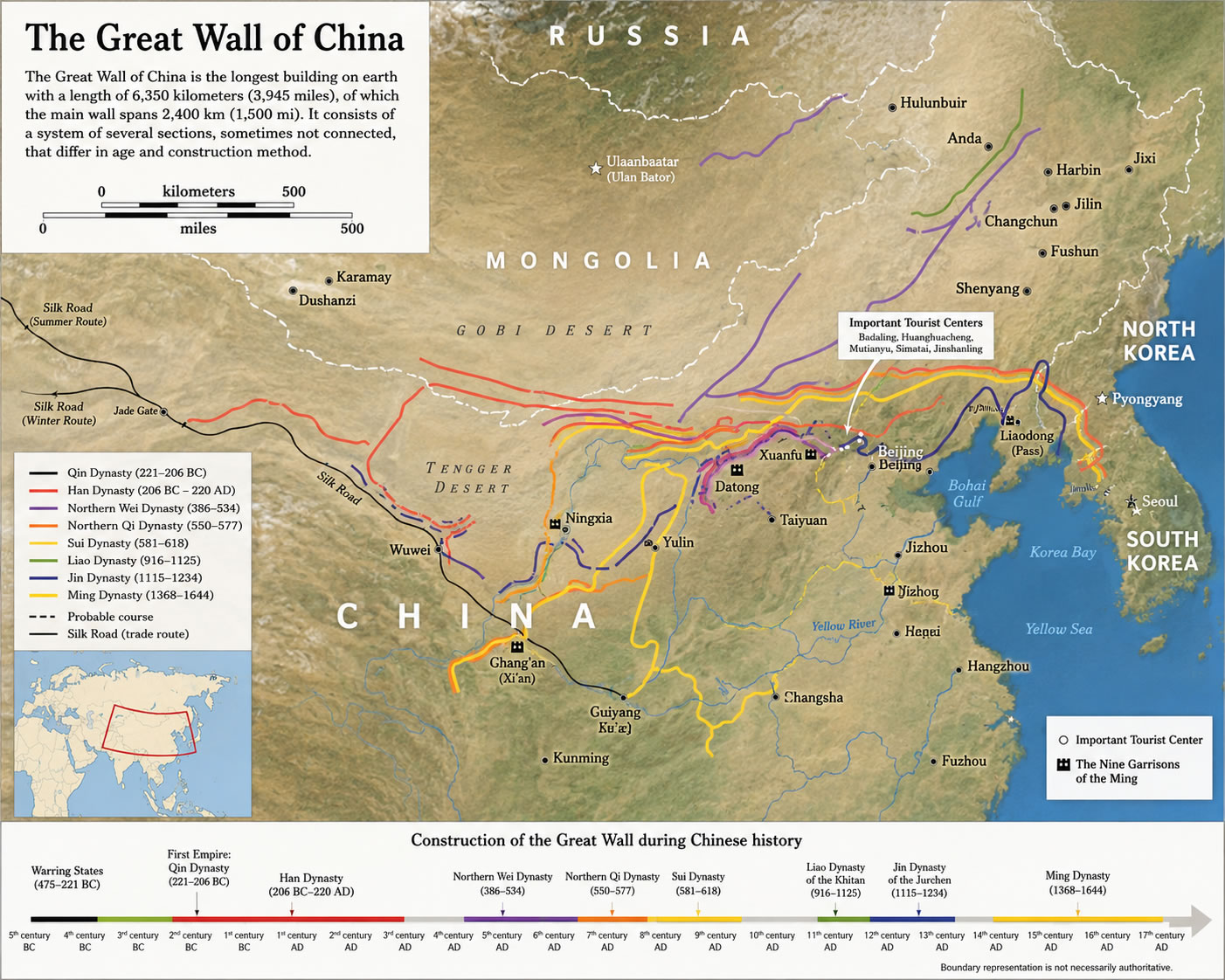 The Great Wall map of China