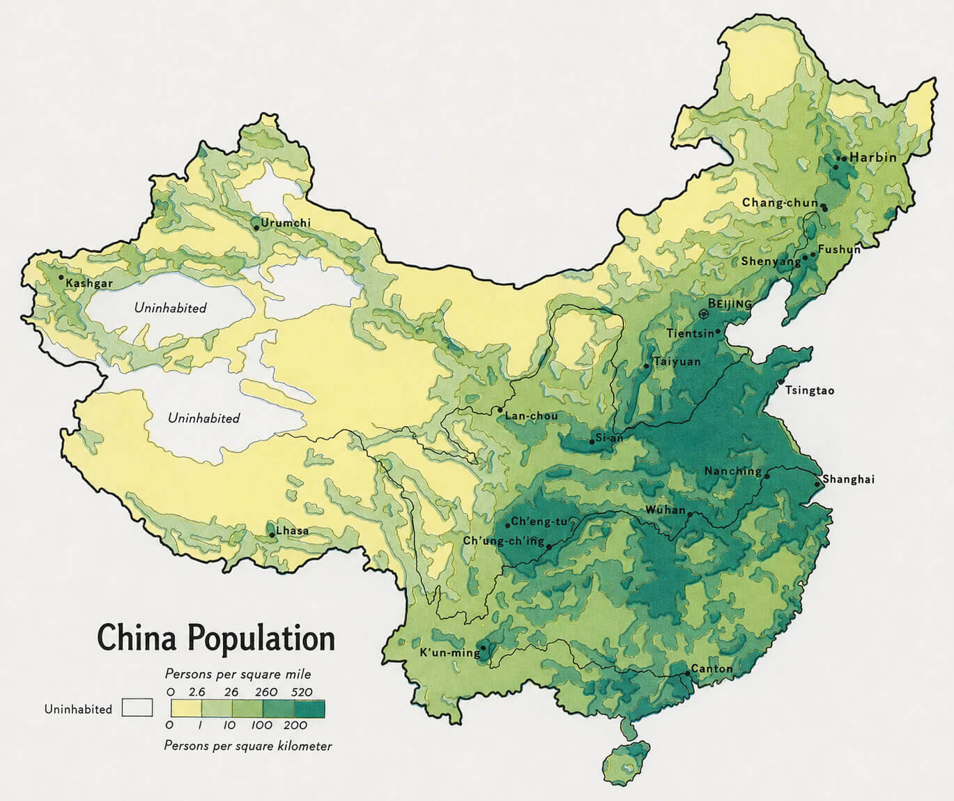 China population map