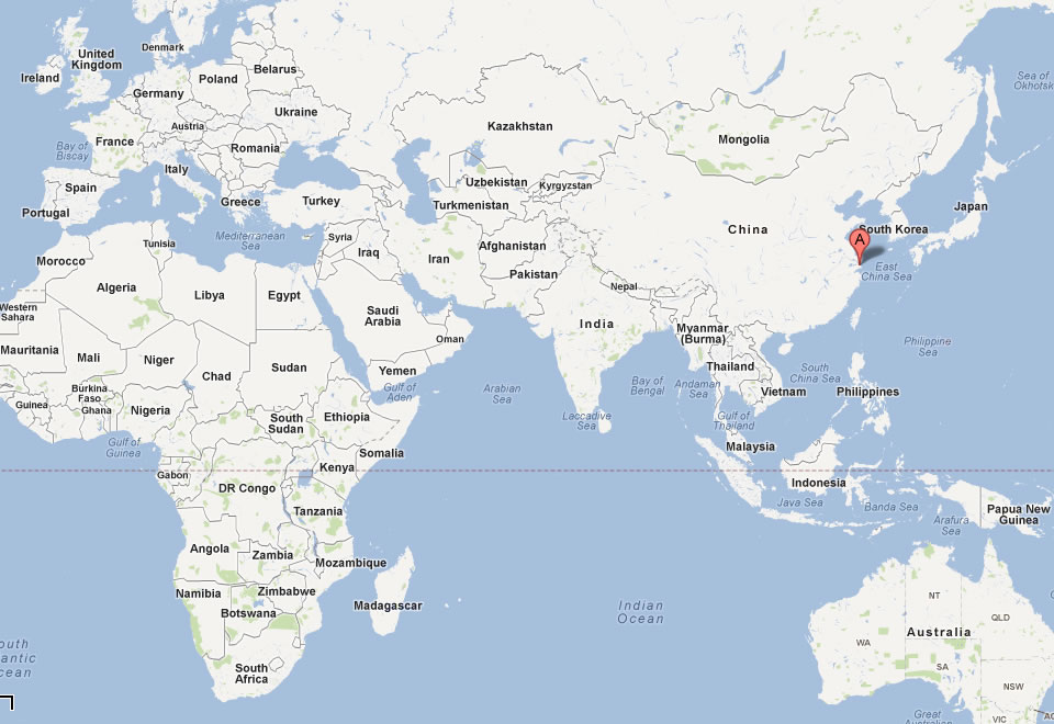 Shanghai On World Map Shanghai Map
