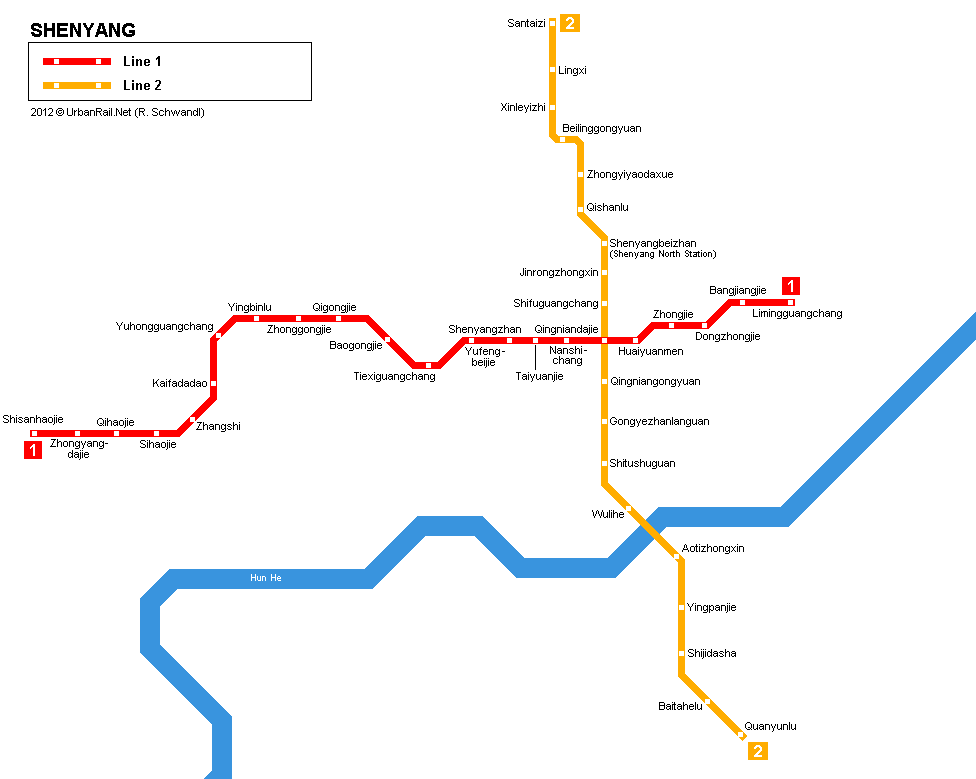 shenyang subway map